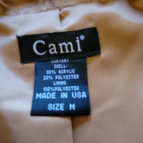 Cami faux mink coat women's medium vintage? 2006 butterscotch fur gorgeous! - Picture 5 of 6